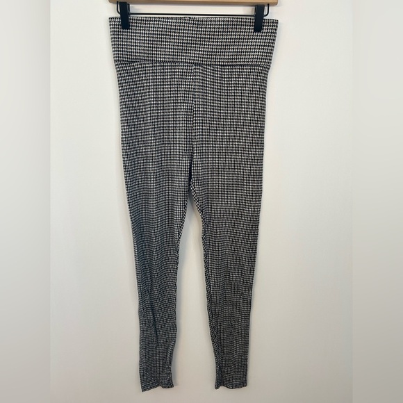 Lou & Grey for LOFT Black, Brown Houndstooth Mock Neck Top & Ponte Leggings Sz M - Picture 10 of 14